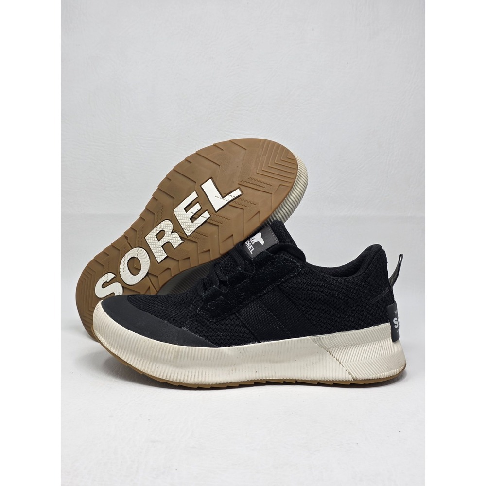 Sorel Shoes Womens Size 8 Black Lace Up Low Top Casual Sneakers NL4860-010